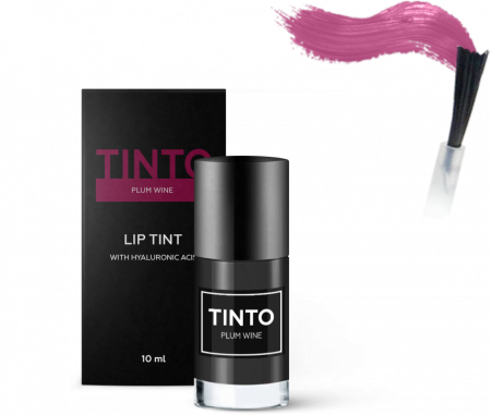 TINTO - Пленочный тинт для губ на основе минеральных пигментов PLUM WINE
